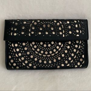 Black and gold clutch